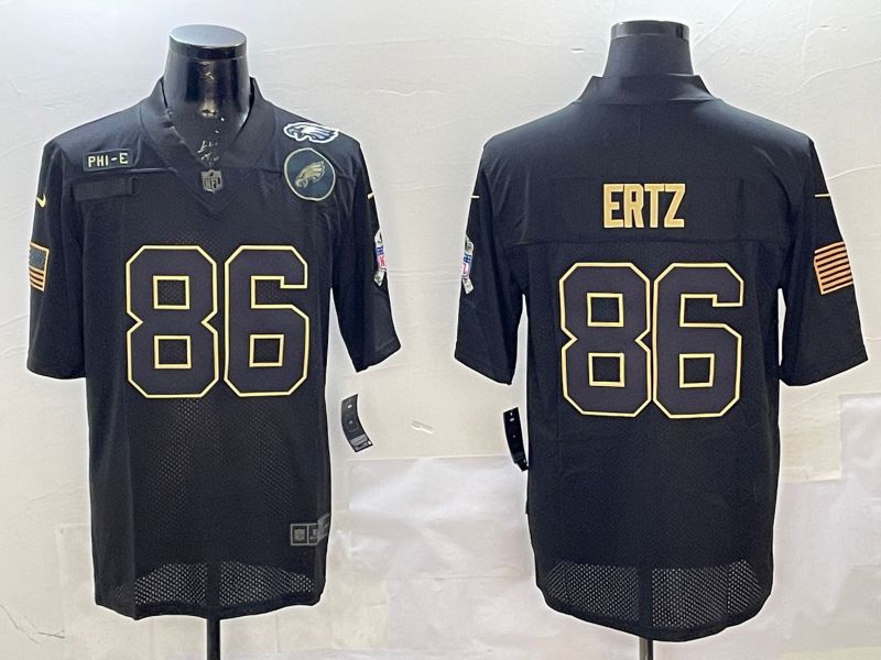Men Philadelphia Eagles #86 Ertz Black 2025 Nike Salute to Service Limited NFL Jersey style 5->philadelphia eagles->NFL Jersey